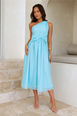 Taylor One Shoulder Midi Dress Mint