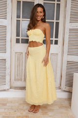 Little Details Maxi Skirt Yellow