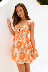 Icicles Mini Dress Orange