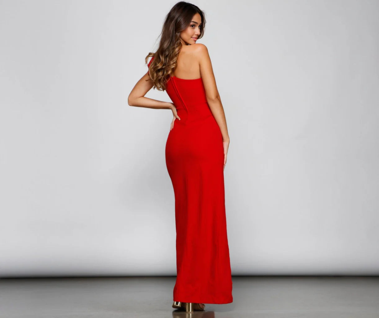 Star Formal One Shoulder Mermaid Dress