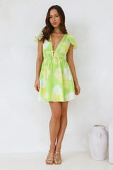 Through The Day Mini Dress Green