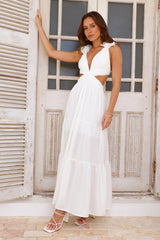 Moonlight Dance Maxi Dress White