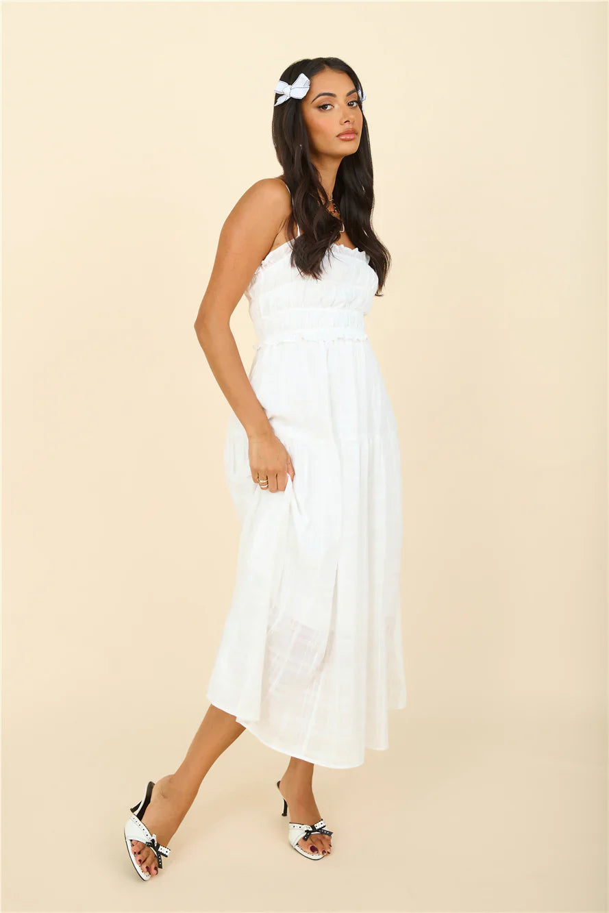 Resetting Midi Dress White