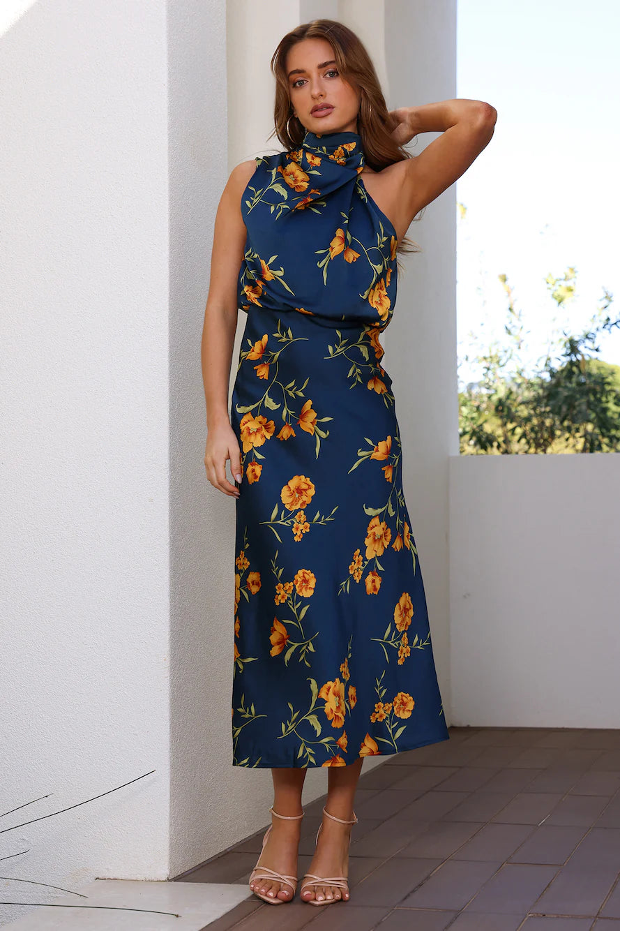 Dreamy Nectar Maxi Dress Navy