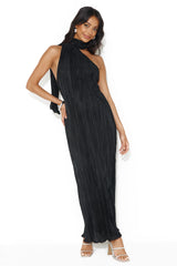 Plisse Perfect Maxi Dress Black