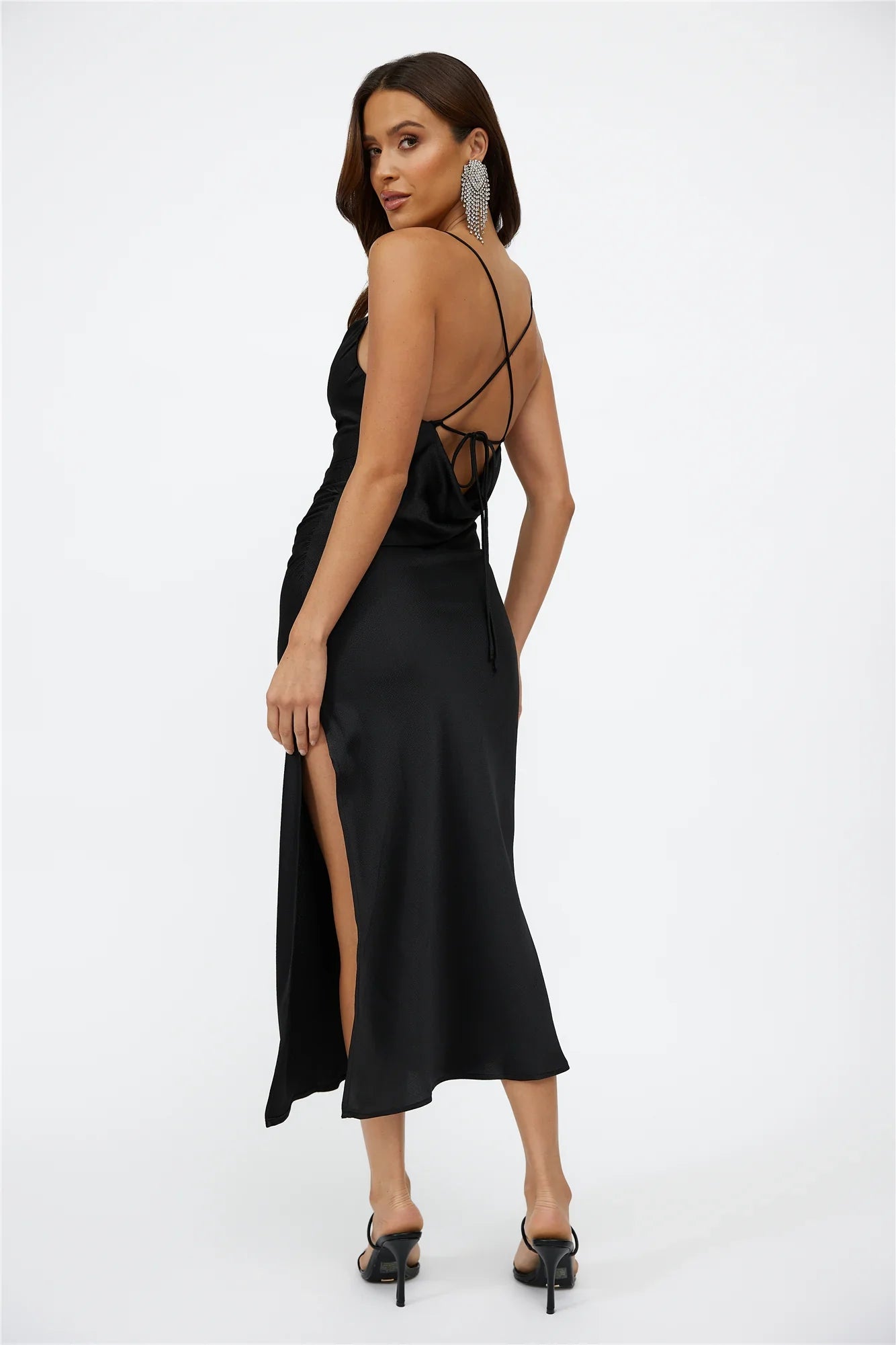 Streets of Paris Maxi Dress Black