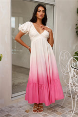 Rise And Shine Maxi Dress Pink