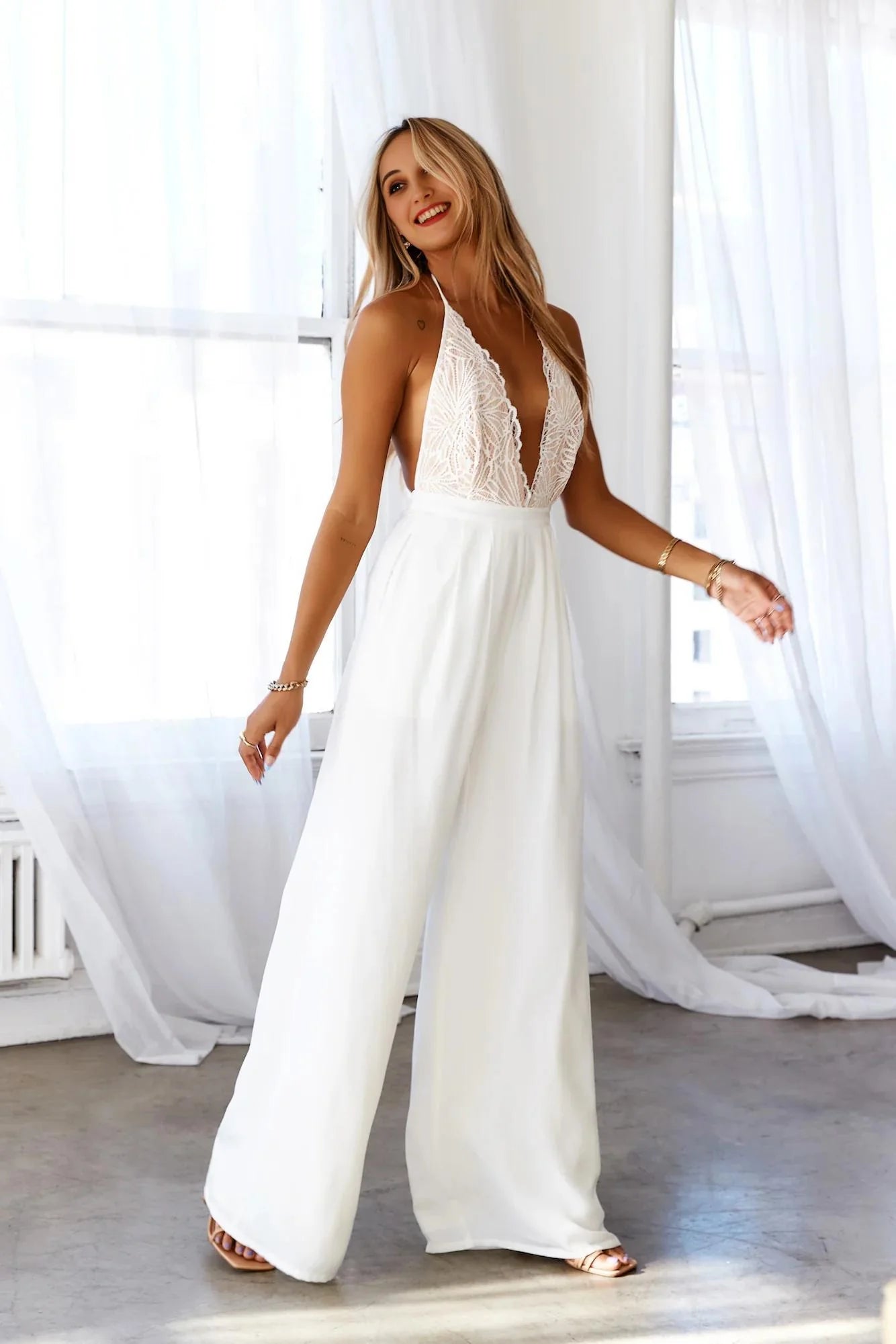 Cordelia Jumpsuit White