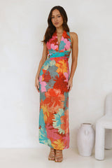 Bora Bora Halter Maxi Dress Print