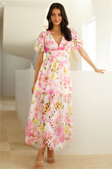 Dancing In The Wilderness Maxi Dress Pink