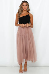 Another Fairytale Midi Skirt Dark Blush