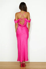 Lots Of Attention Maxi Dress Hot Pink