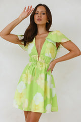 Through The Day Mini Dress Green