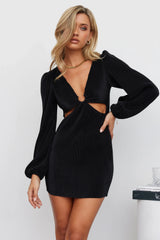 Lovers Words Dress Black