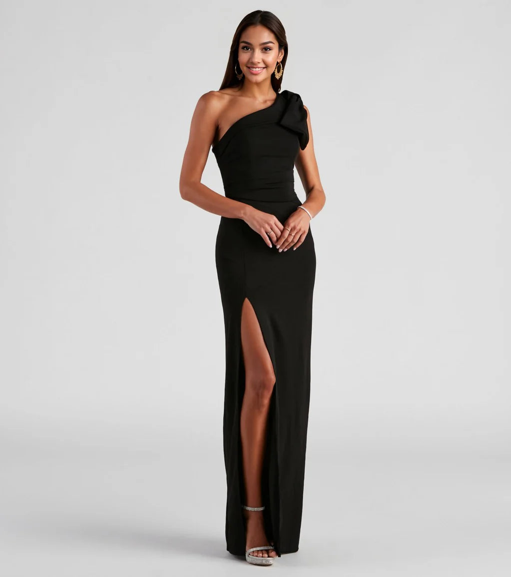 Star Formal One Shoulder Mermaid Dress