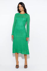 Washed Up Maxi Dress Green