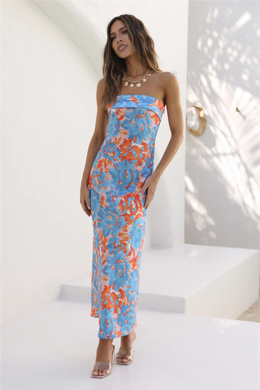 Highway To Heaven Maxi Dress Blue