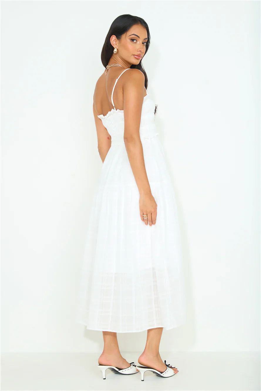 Resetting Midi Dress White