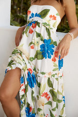 RUNAWAY Daria Maxi Dress White Floral