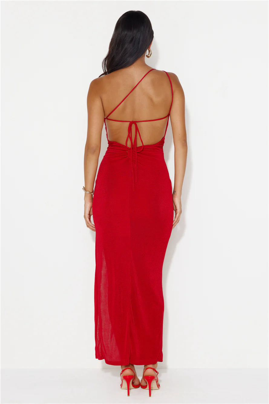 Steal The Attention Maxi Dress Red