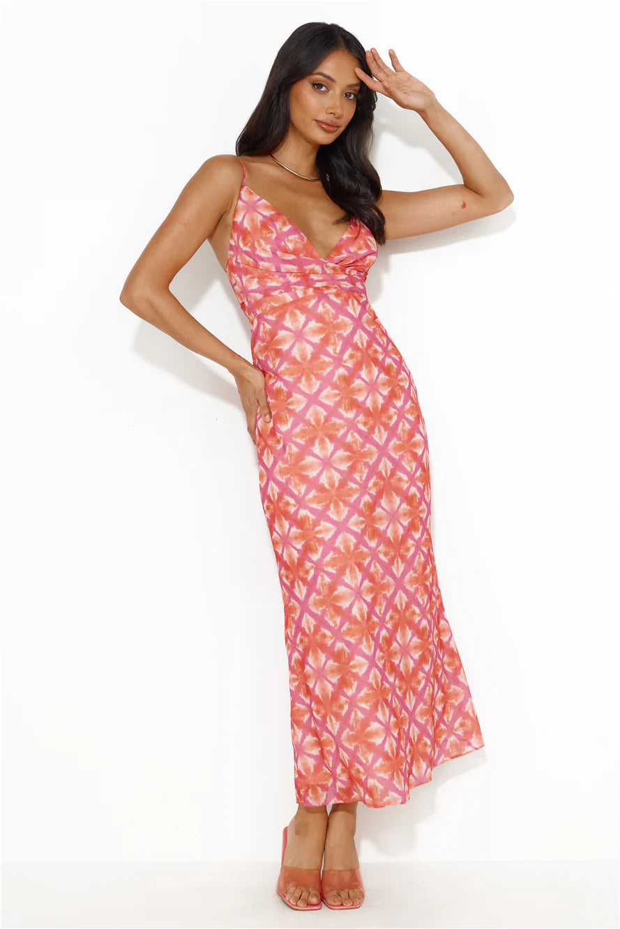 Your Motive Midi Dress Pink