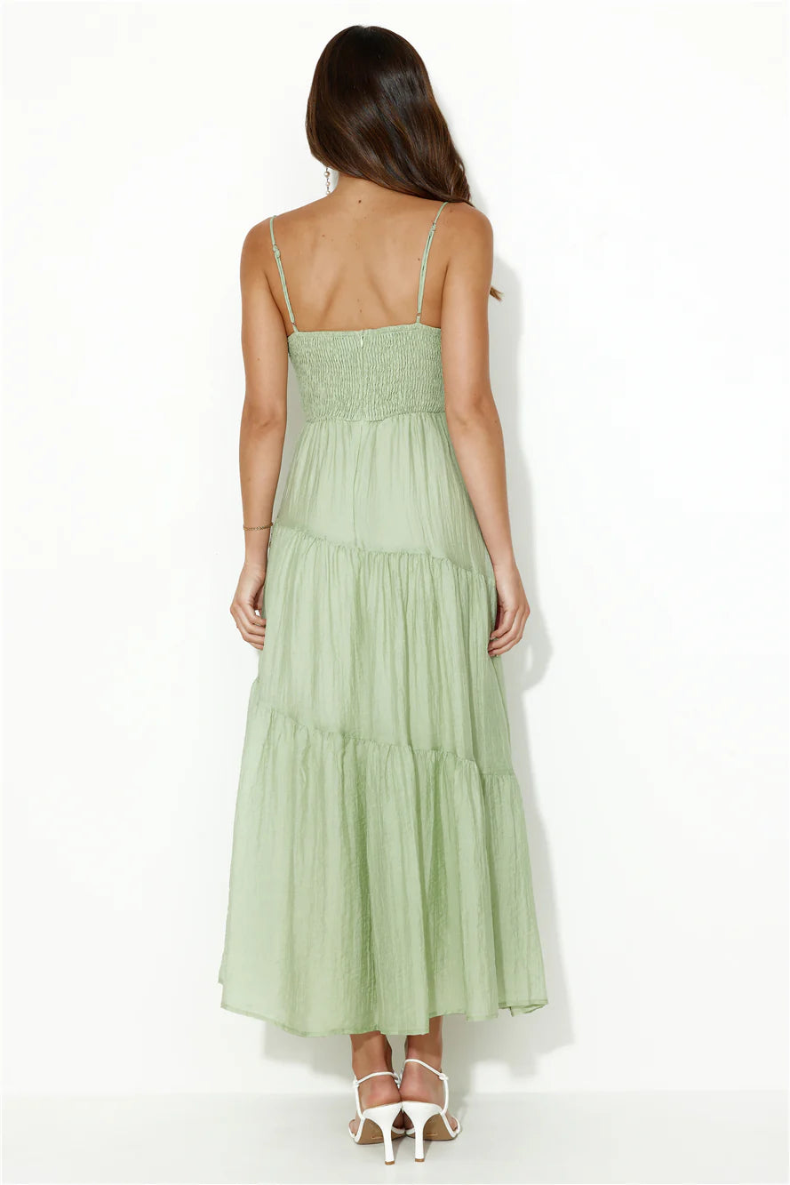 Summer Feels Maxi Dress Green