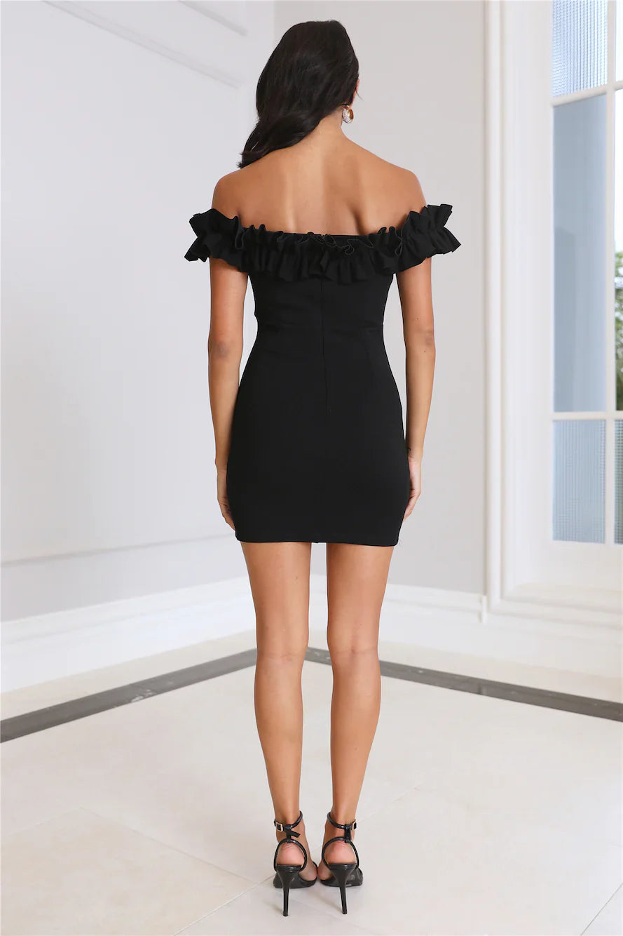 Show Off Style Mini Dress Black