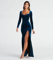 Adriana Formal Velvet Mermaid Dress