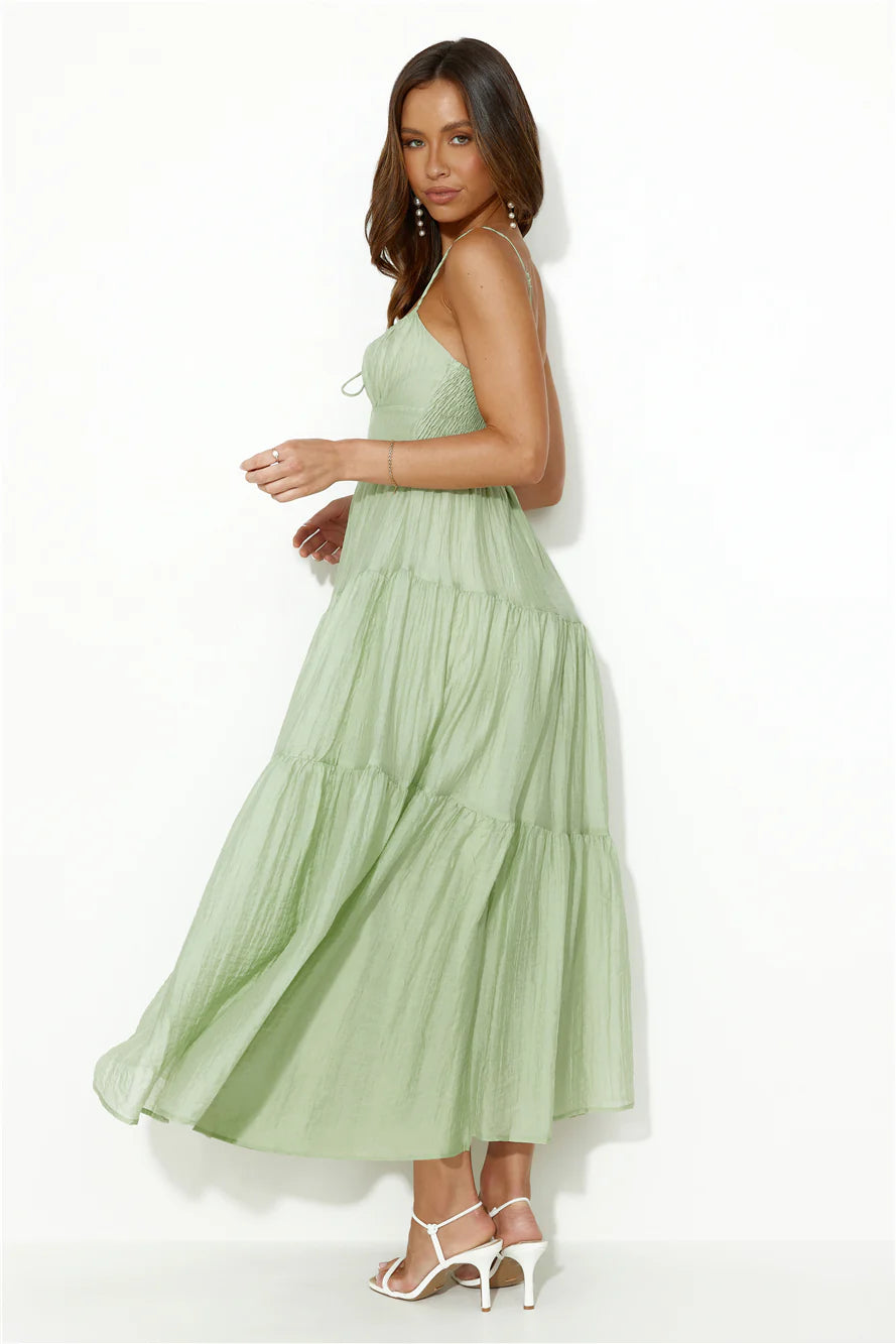 Summer Feels Maxi Dress Green