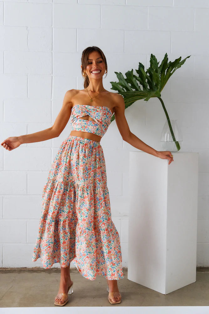 So Particular Maxi Skirt Floral