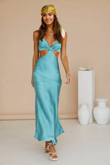 City Sunset Maxi Dress Aqua