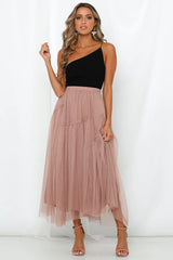 Another Fairytale Midi Skirt Dark Blush