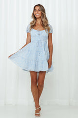 Dancing In The Rain Dress Blue