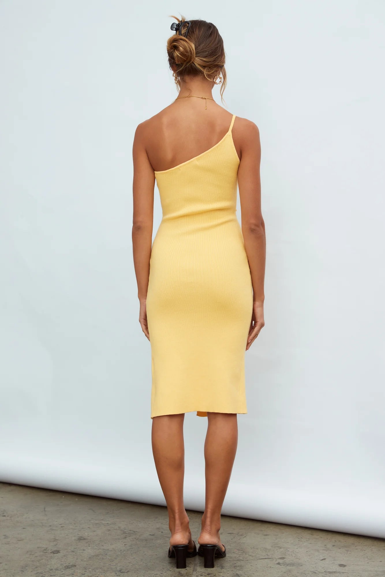 Jade Midi Dress Yellow