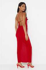 Steal The Attention Maxi Dress Red