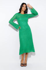 Washed Up Maxi Dress Green