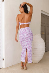 Meet Me In The Lobby Maxi Skirt Lilac