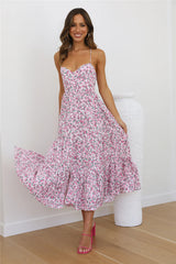 Blooming Girl Maxi Dress Pink