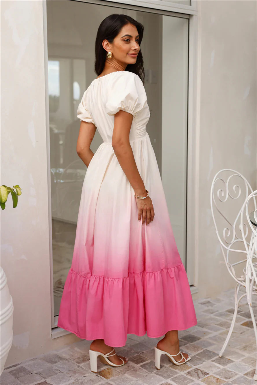 Rise And Shine Maxi Dress Pink