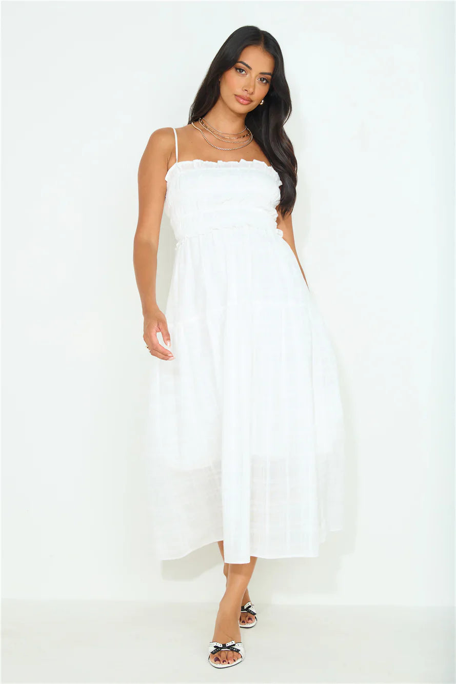 Resetting Midi Dress White