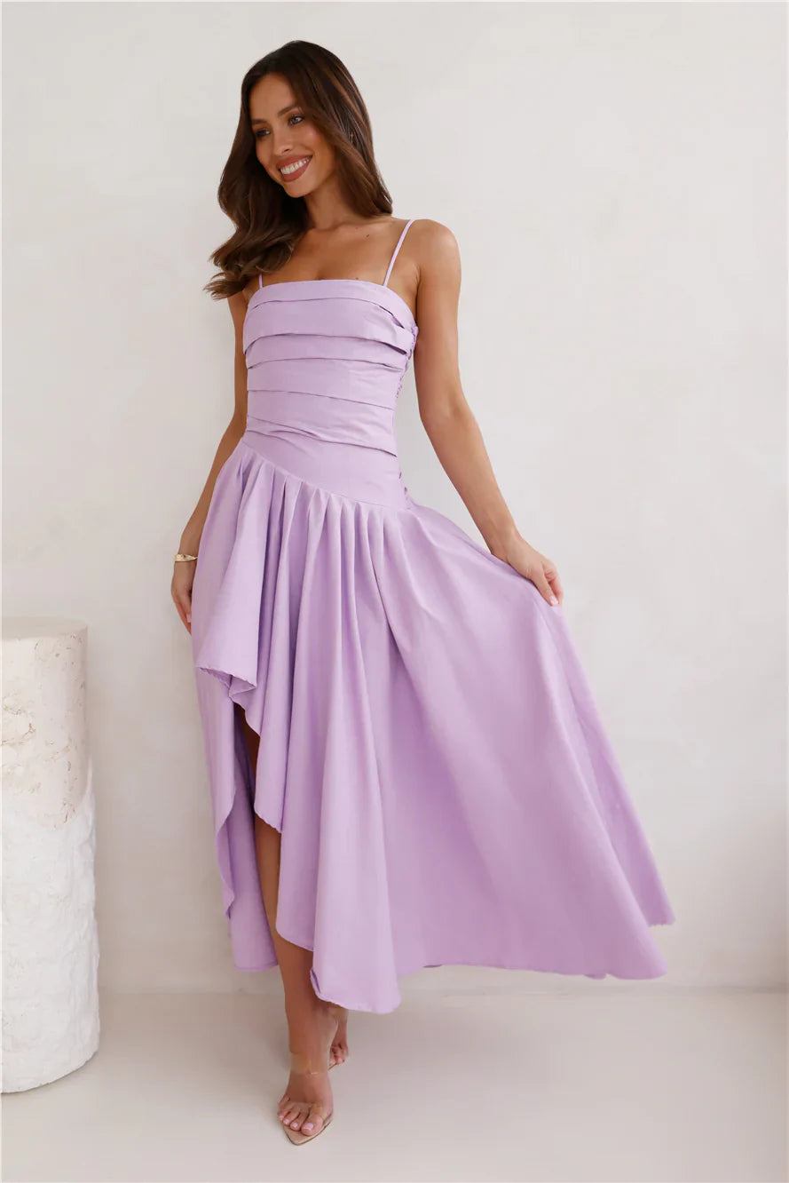 Chasing Sunny Days Midi Dress Lilac