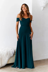 DEAR EMILIA Blushing Cinderella Maxi Dress Green