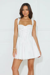 Soft Aesthetic Mini Dress White