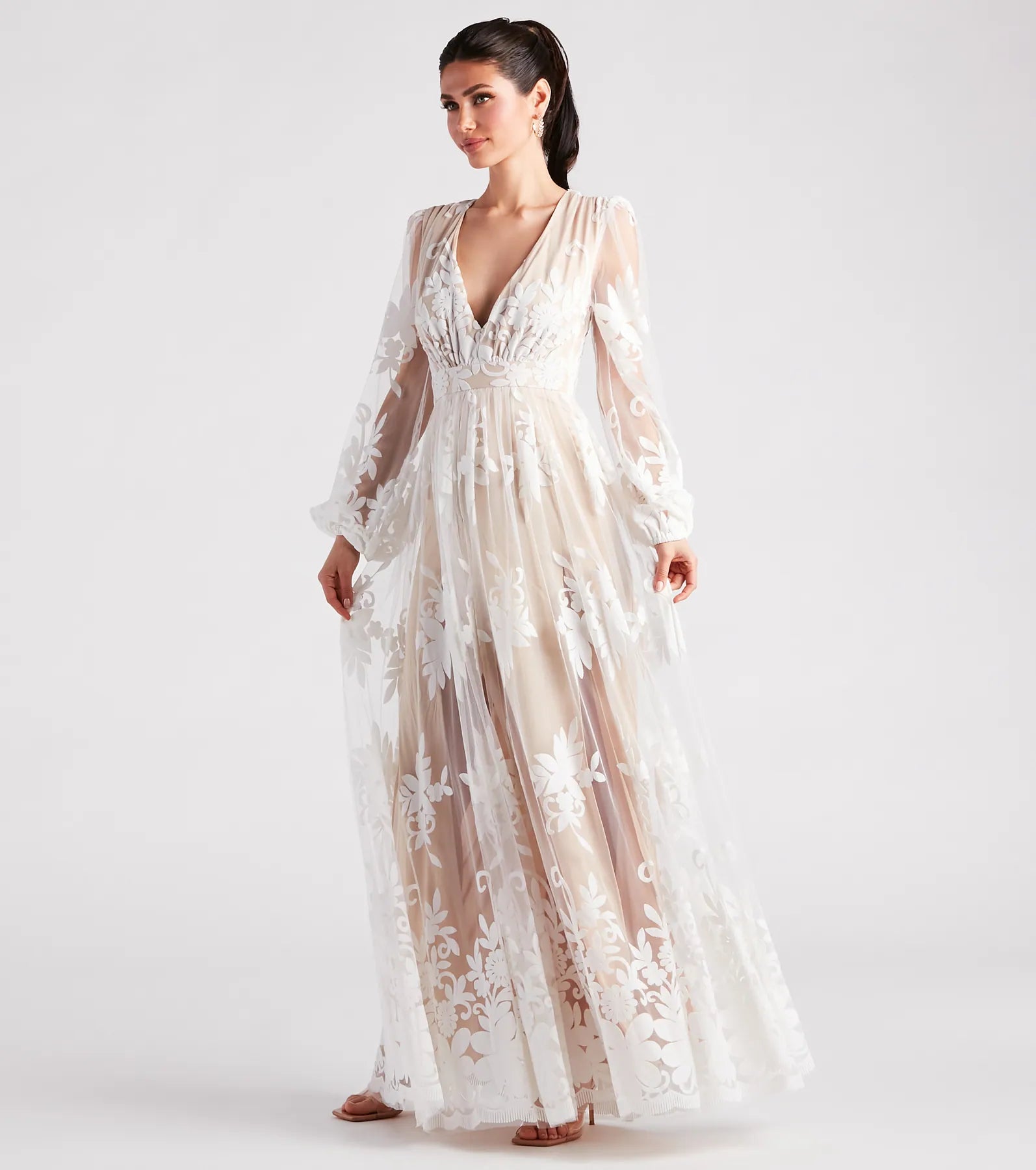 Evelyn Formal Plunge A-Line Dress