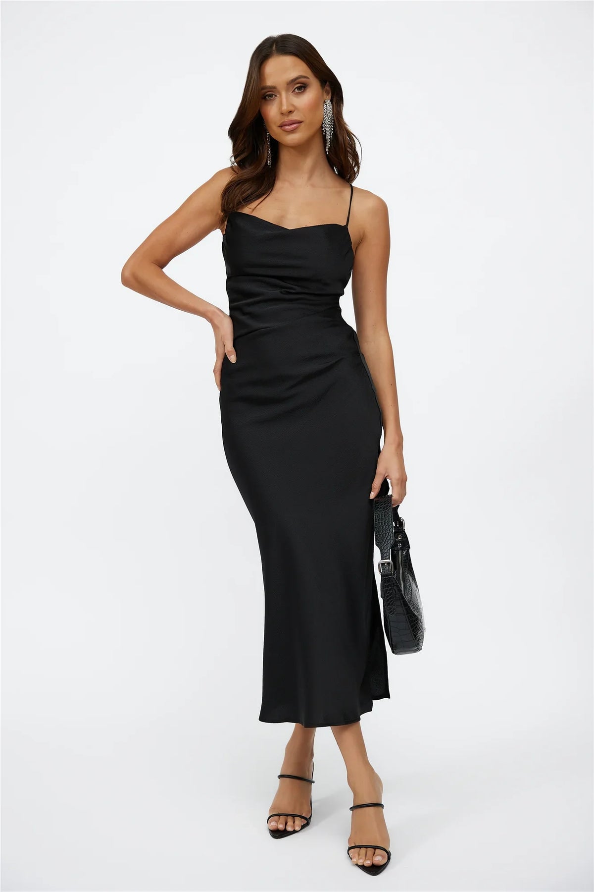 Streets of Paris Maxi Dress Black