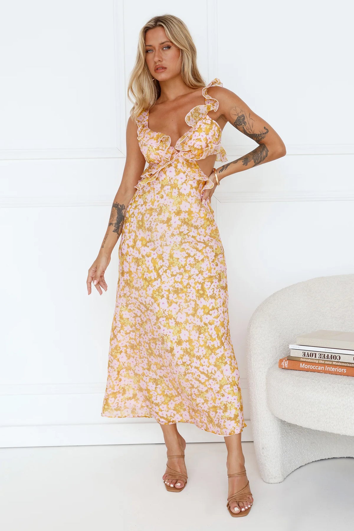 Hours Of Joy Maxi Dress Orange