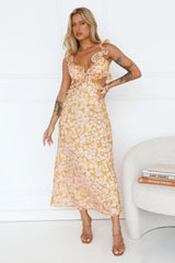 Hours Of Joy Maxi Dress Orange