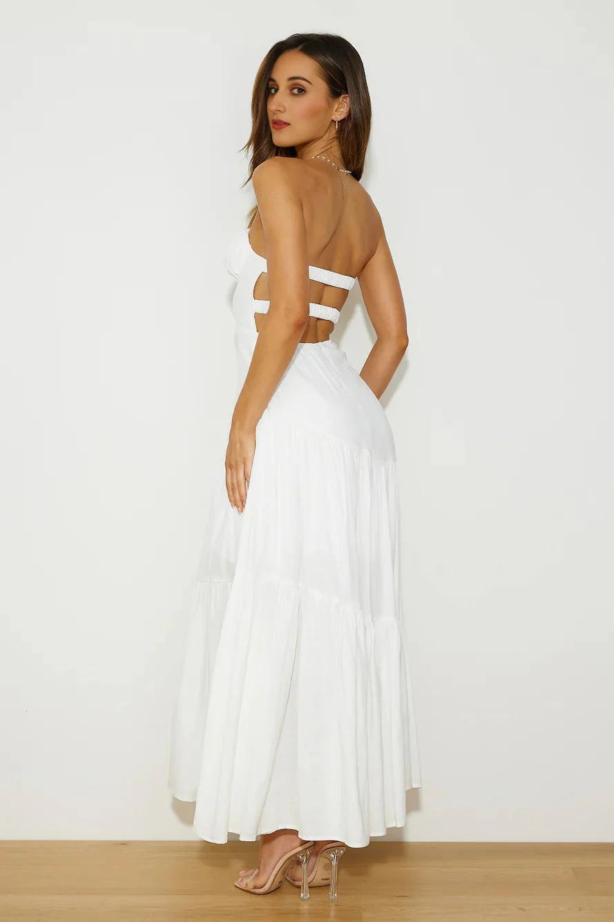 Summer Girl Maxi Dress White