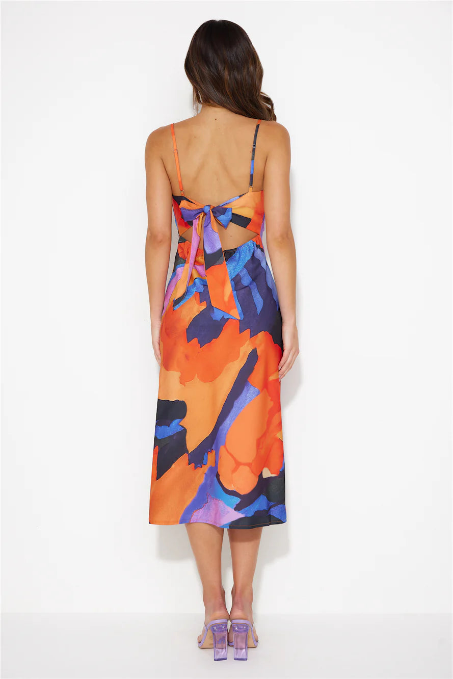 Dreamy Delight Midi Dress Multi