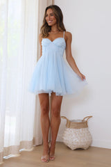 Princess Mood Mini Dress Blue